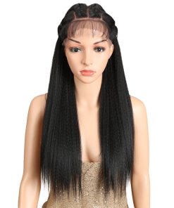 Pelucas de Encaje Frontal 13x4 Recta Yaki de 24" Joedir con