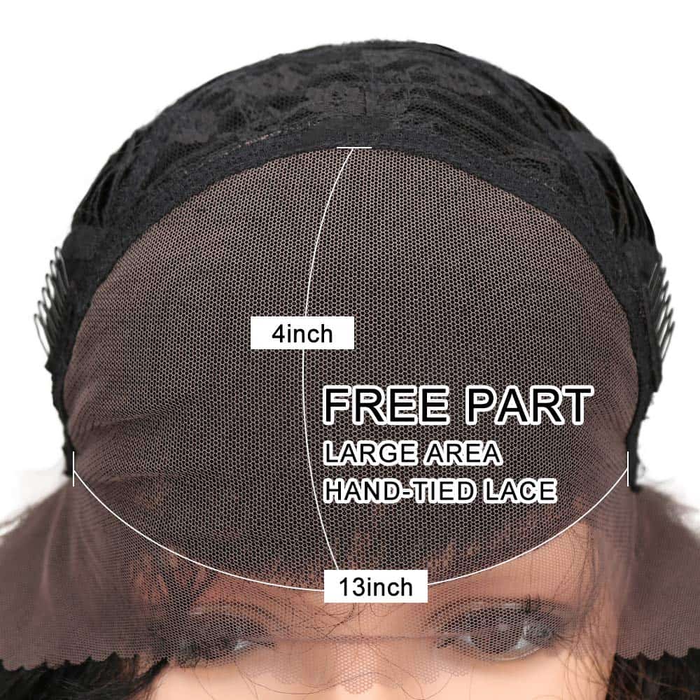 Pelucas de Encaje Frontal 13x4 Recta Yaki de 24" Joedir con - Imagen 5