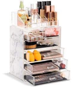 Organizador de Maquillaje Cosmético Transparente Sorbus -