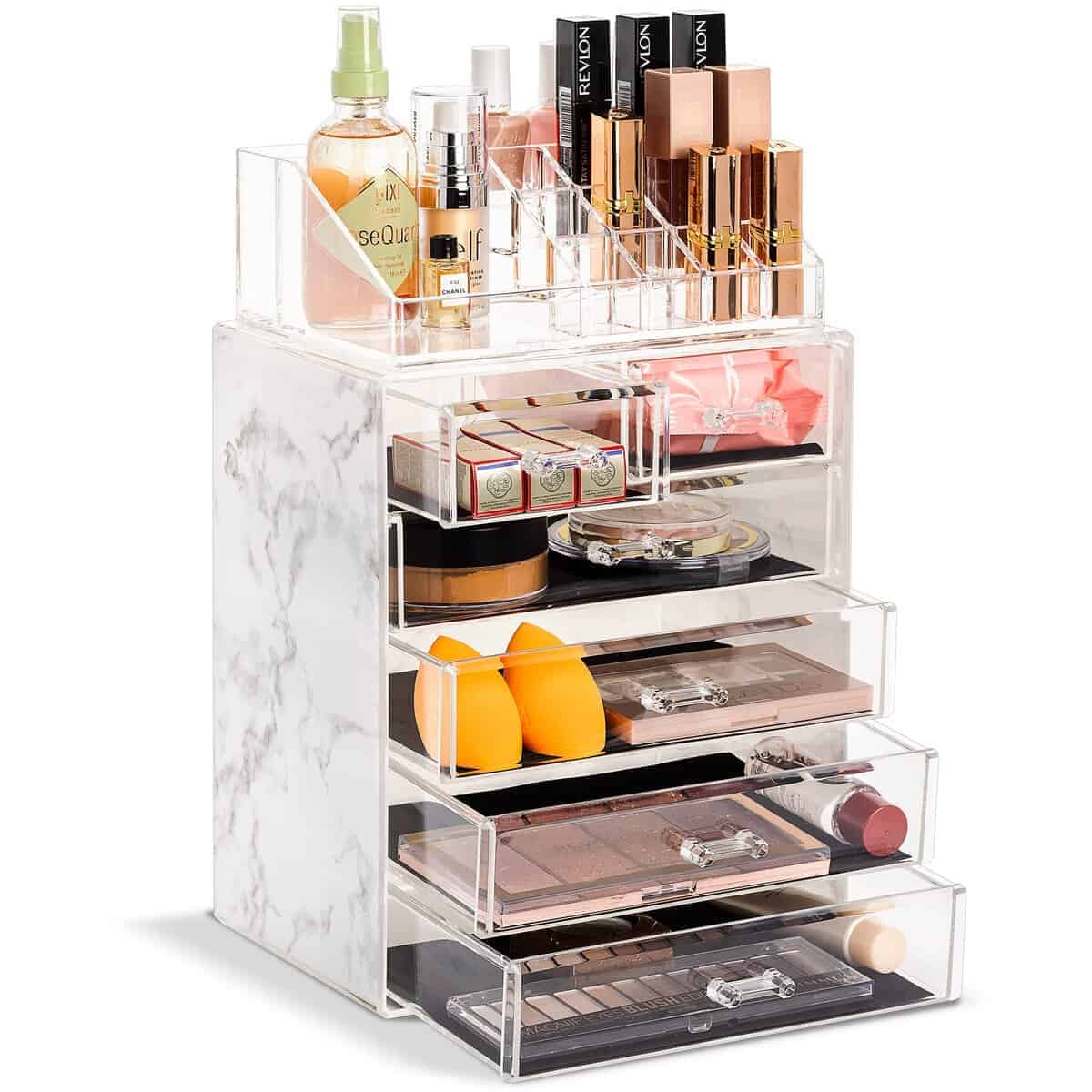 Organizador de Maquillaje Cosmético Transparente Sorbus -