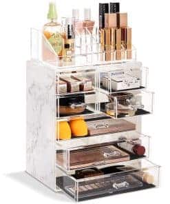 Organizador de Maquillaje y Cosméticos Transparente Sorbus