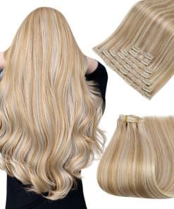 Extensiones de Cabello Easyouth Clip in Real Cabello Humano