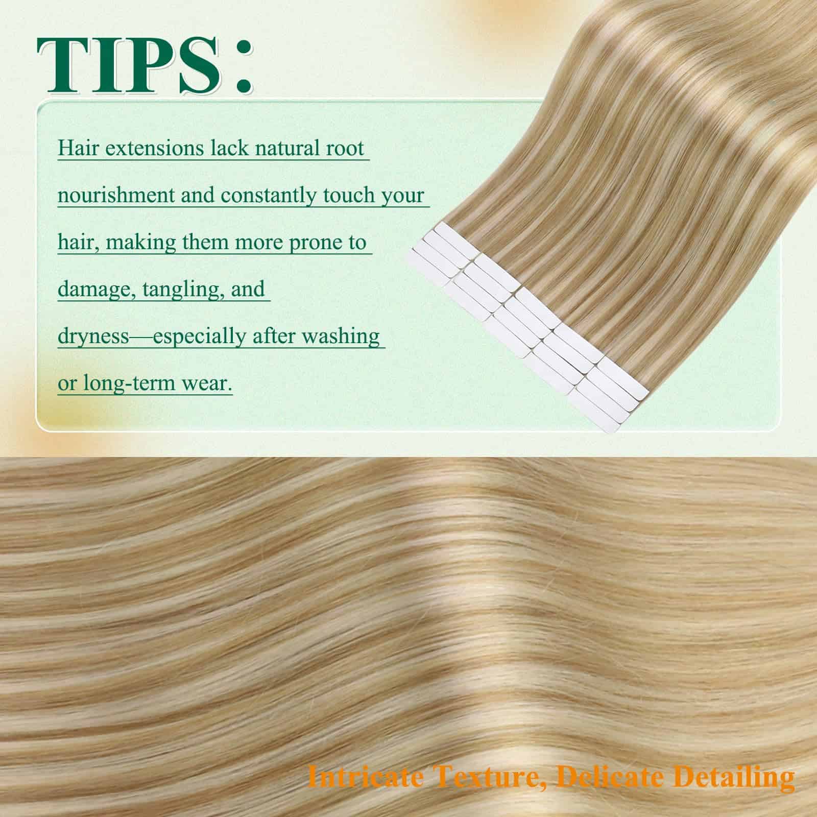 Extensiones de Cabello Humano Real Easyouth - Rubio Cálido - Imagen 7