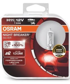 OSRAM NIGHT BREAKER SILVER H11, 100% más brillo, lámpara