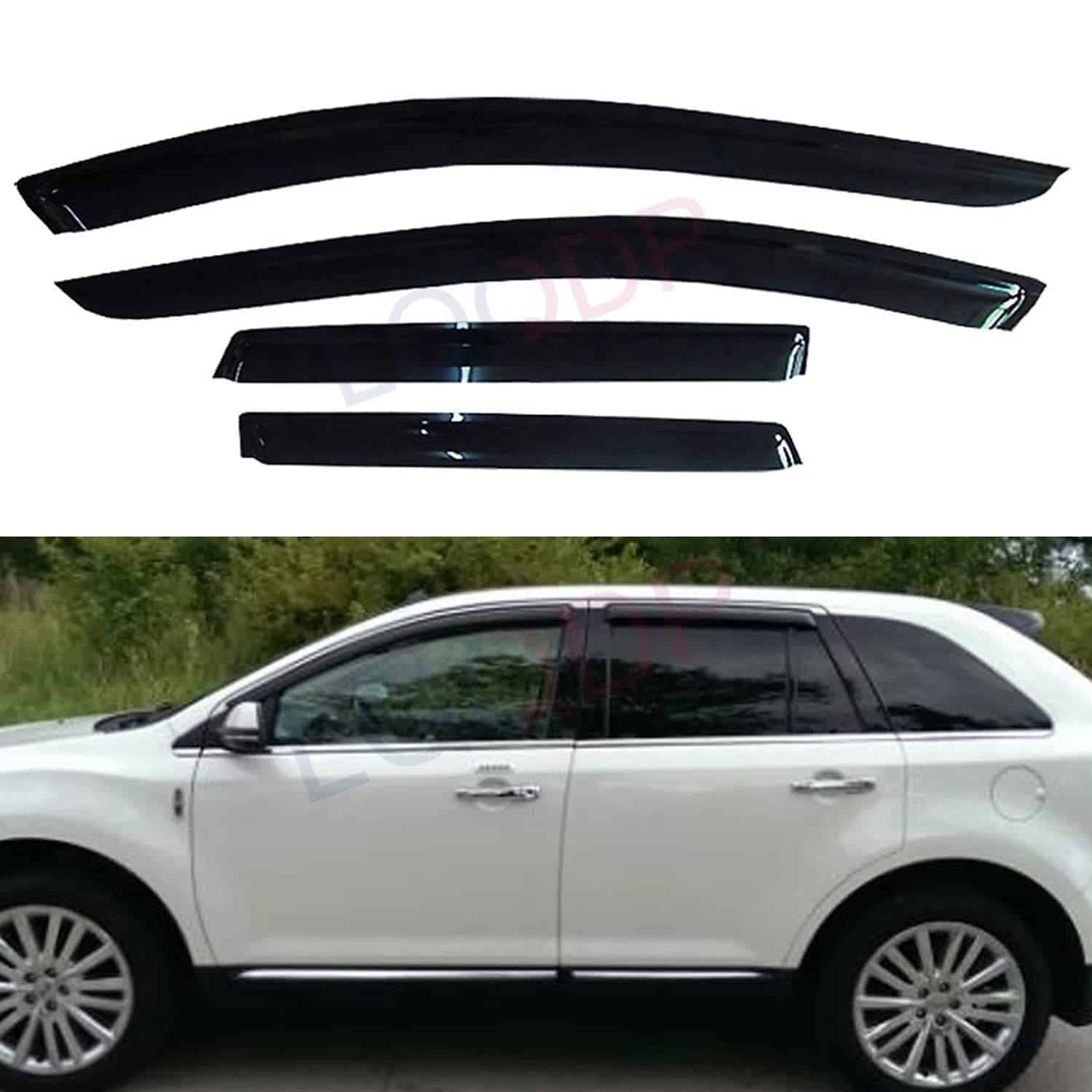 LQQDP 4pcs Viseras para Ventana Exterior Ahumadas para