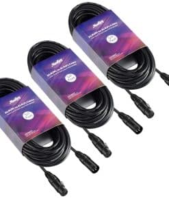 Cables XLR Moukey de 50 pies, Cable de Micrófono XLR Macho