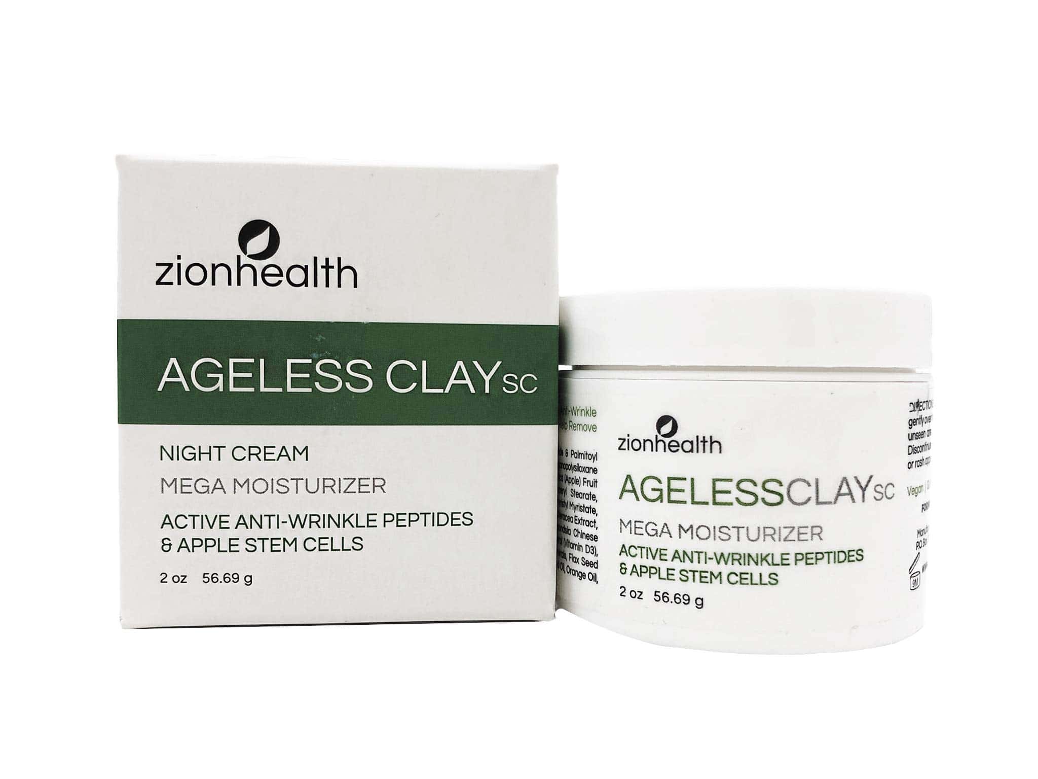 Crema Antiarrugas Ageless Clay - SC Zion Health 2 oz Crema