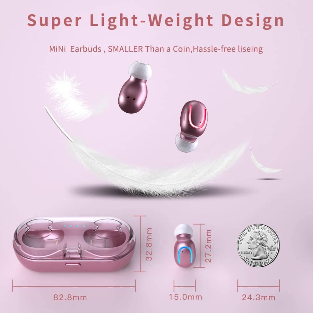 Auriculares inalámbricos verdaderos para orejas pequeñas, - Imagen 8