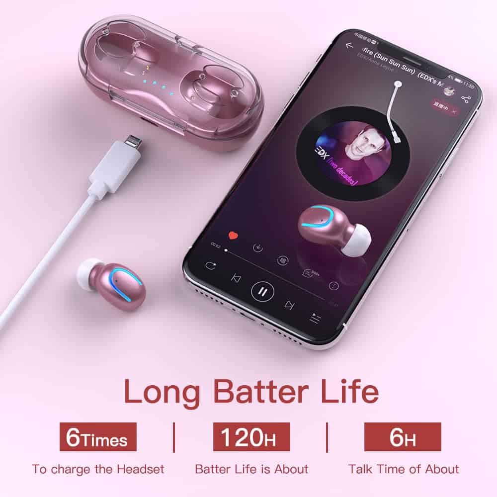 Auriculares inalámbricos verdaderos para orejas pequeñas, - Imagen 3