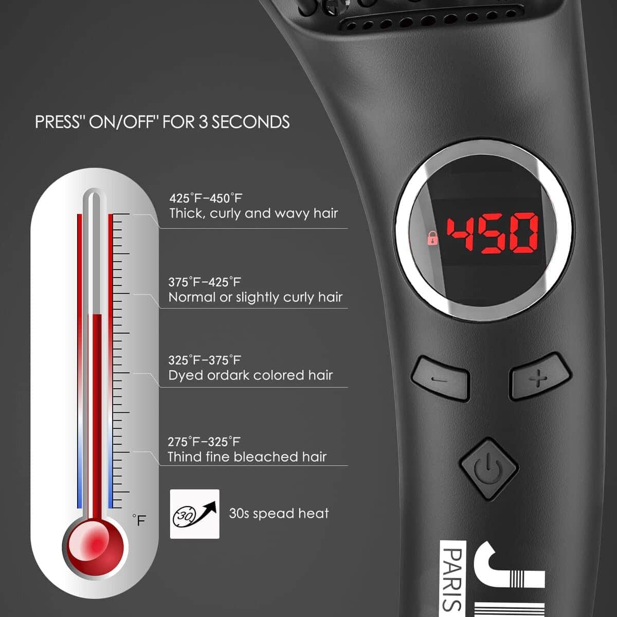 Cepillo para cabello JINRI, Volumen Explosivo, Plancha para - Imagen 6