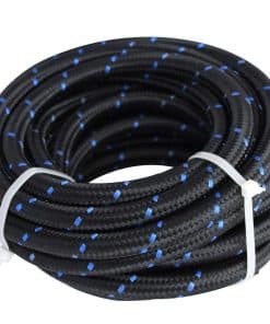Manguera de Combustible de Acero Inoxidable -Azul y negro
