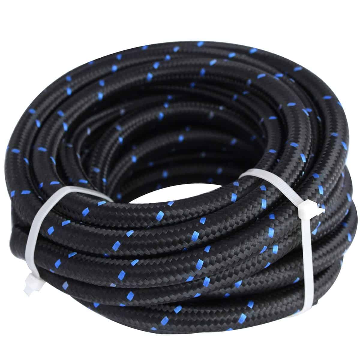 Manguera de Combustible de Acero Inoxidable -Azul y negro