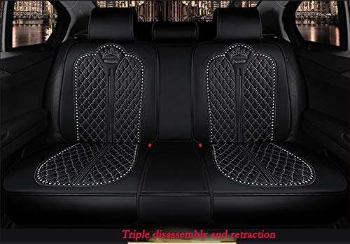 Fundas de Asiento de Automóvil de Cuero de Lujo PU, Juego - Imagen 4