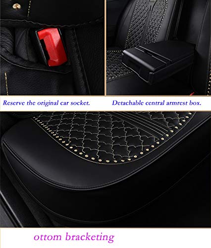 Fundas de Asiento de Automóvil de Cuero de Lujo PU, Juego - Imagen 5
