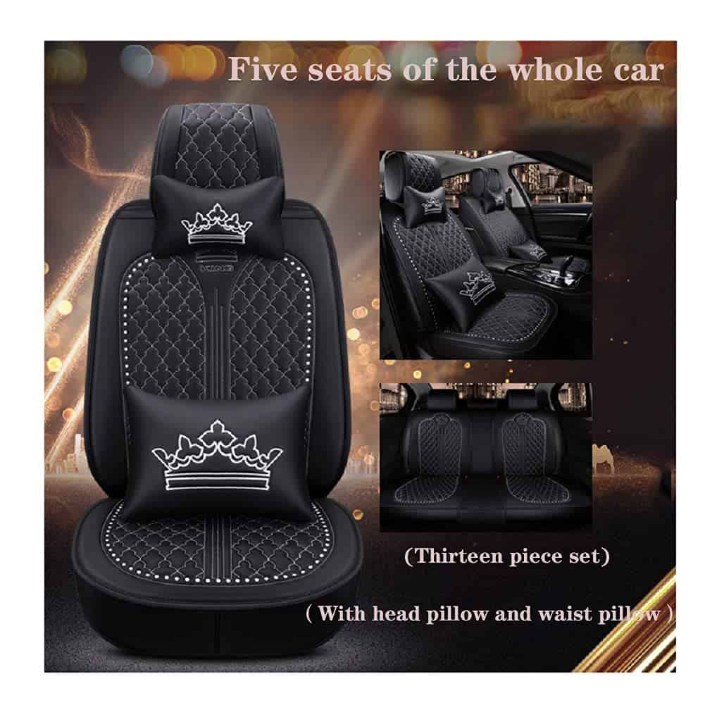 Fundas de Asiento de Automóvil de Cuero de Lujo PU, Juego - Imagen 3