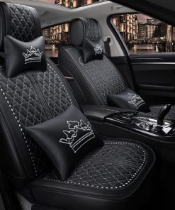 Fundas de Asiento de Automóvil de Cuero de Lujo PU, Juego