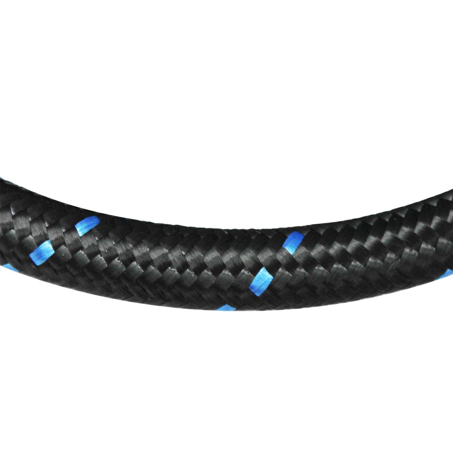 Manguera de Combustible Trenzada de Acero -Negro y Azul - Imagen 5