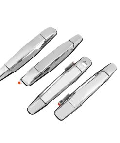 Juego de 4 Manijas de Puerta Exterior Cromadas Delanteras
