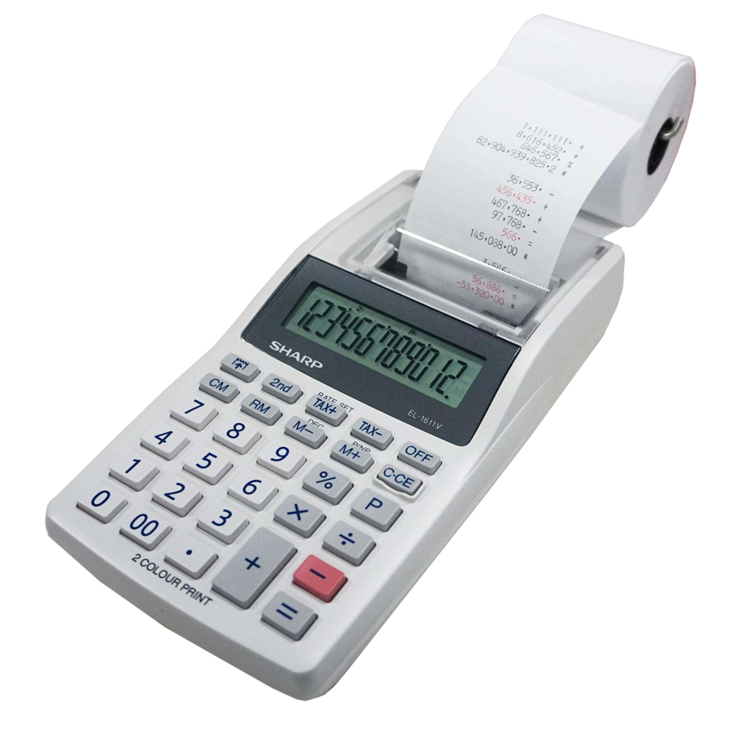 Calculadora Impresora Portátil Inalámbrica Sharp EL-1611V - Imagen 10