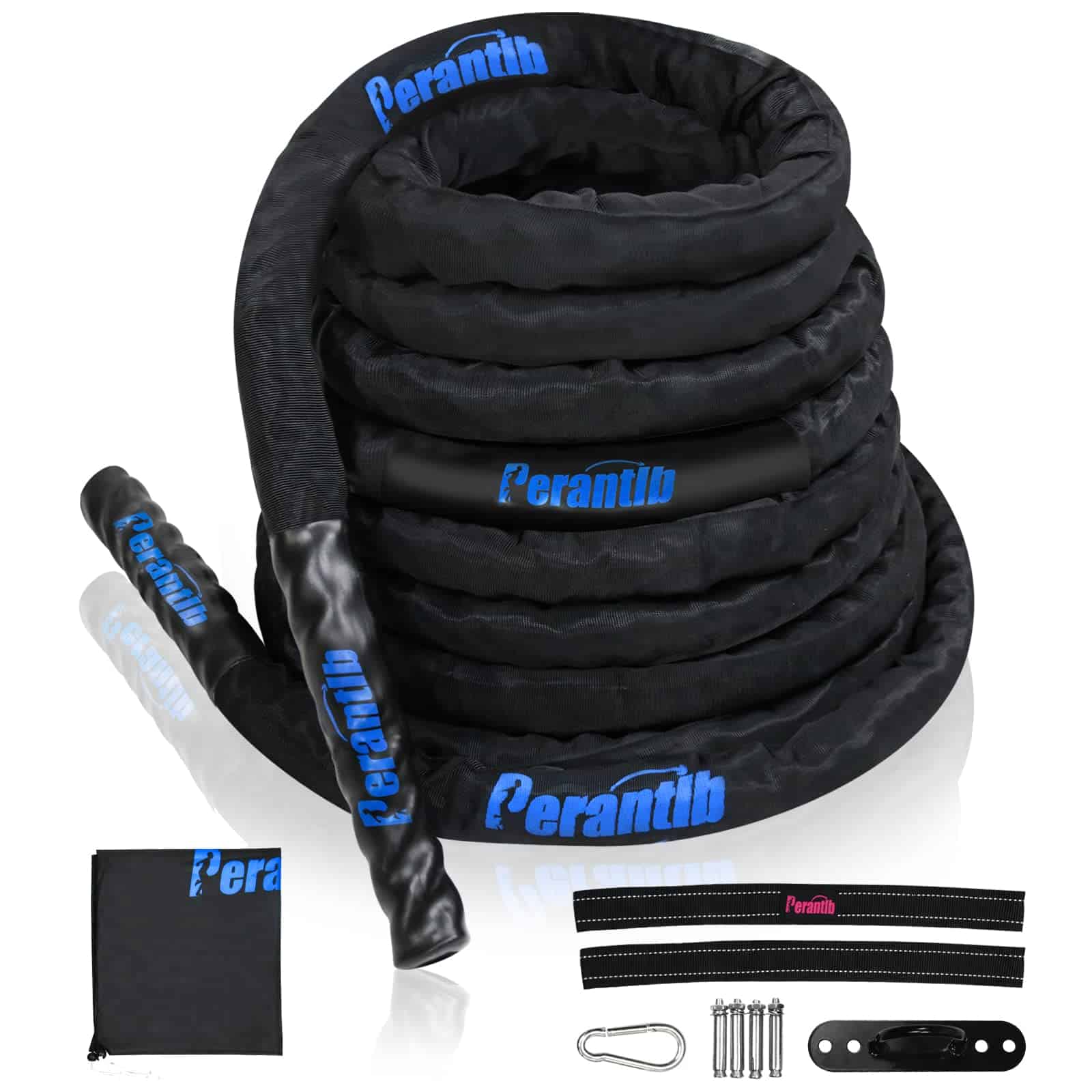 Cuerda de batalla pesada de poliéster 100% Perantlb - 1.5",