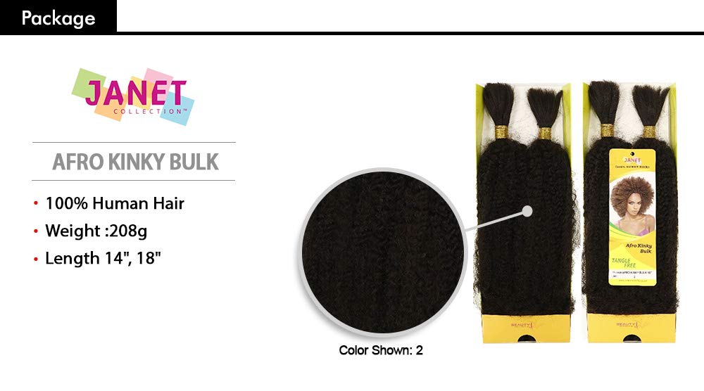 Janet Collection Remy Human Hair Braids -Dark Brown 2 - Imagen 8