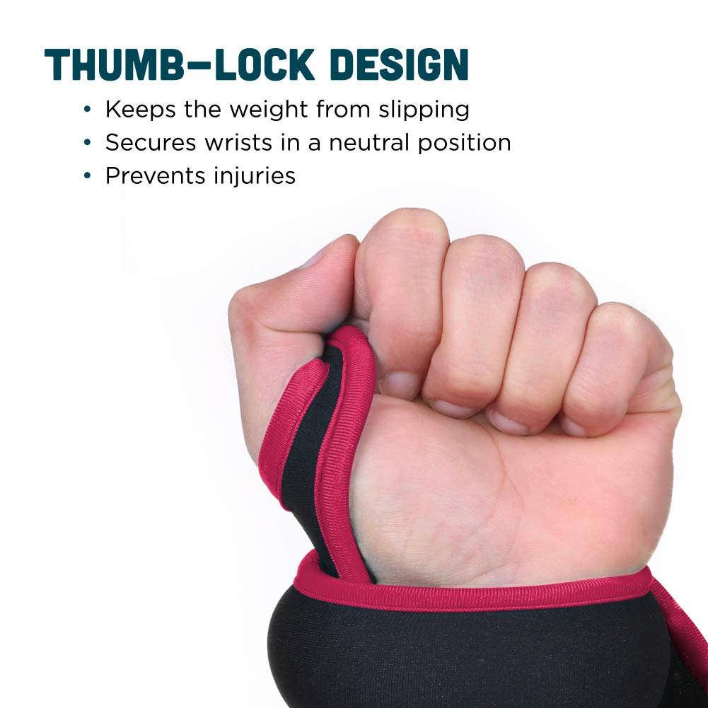 1 Par de Pesas de Muñeca de 2 libras con Diseño de Bloqueo - Imagen 3