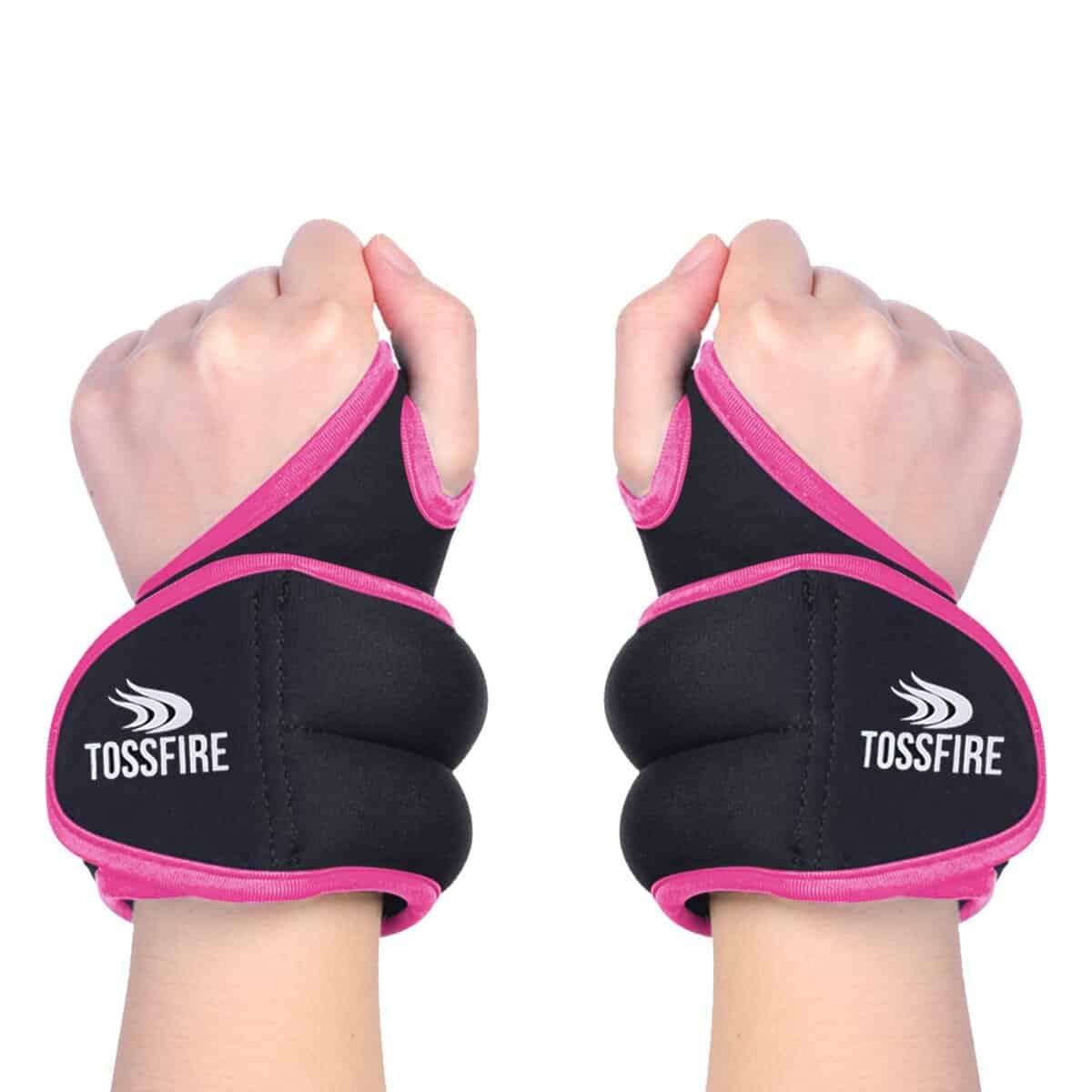 1 Par de Pesas de Muñeca de 2 libras con Diseño de Bloqueo