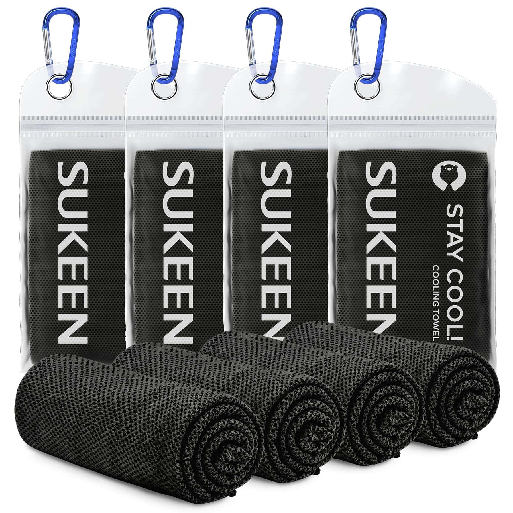 Paquete de 4 Toallas Refrescantes Sueken - 40"x12", Toalla