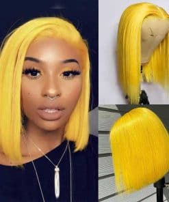 Pelucas de Cabello Humano Lace Front sin Pegamento, Peluca