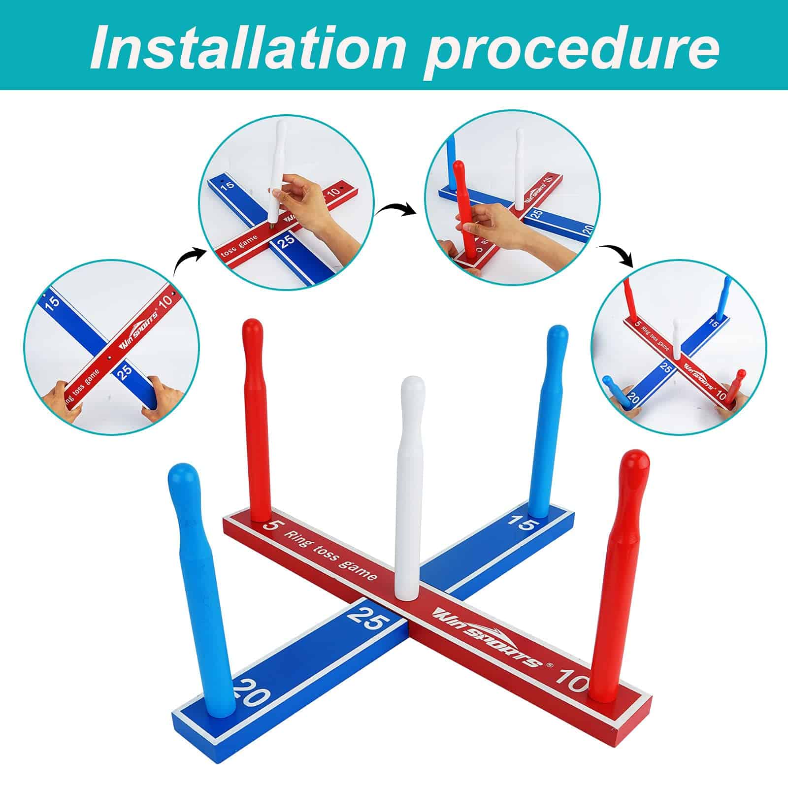 Juego Premium de Anillo de Madera - Juego de Lanzamiento - Imagen 8