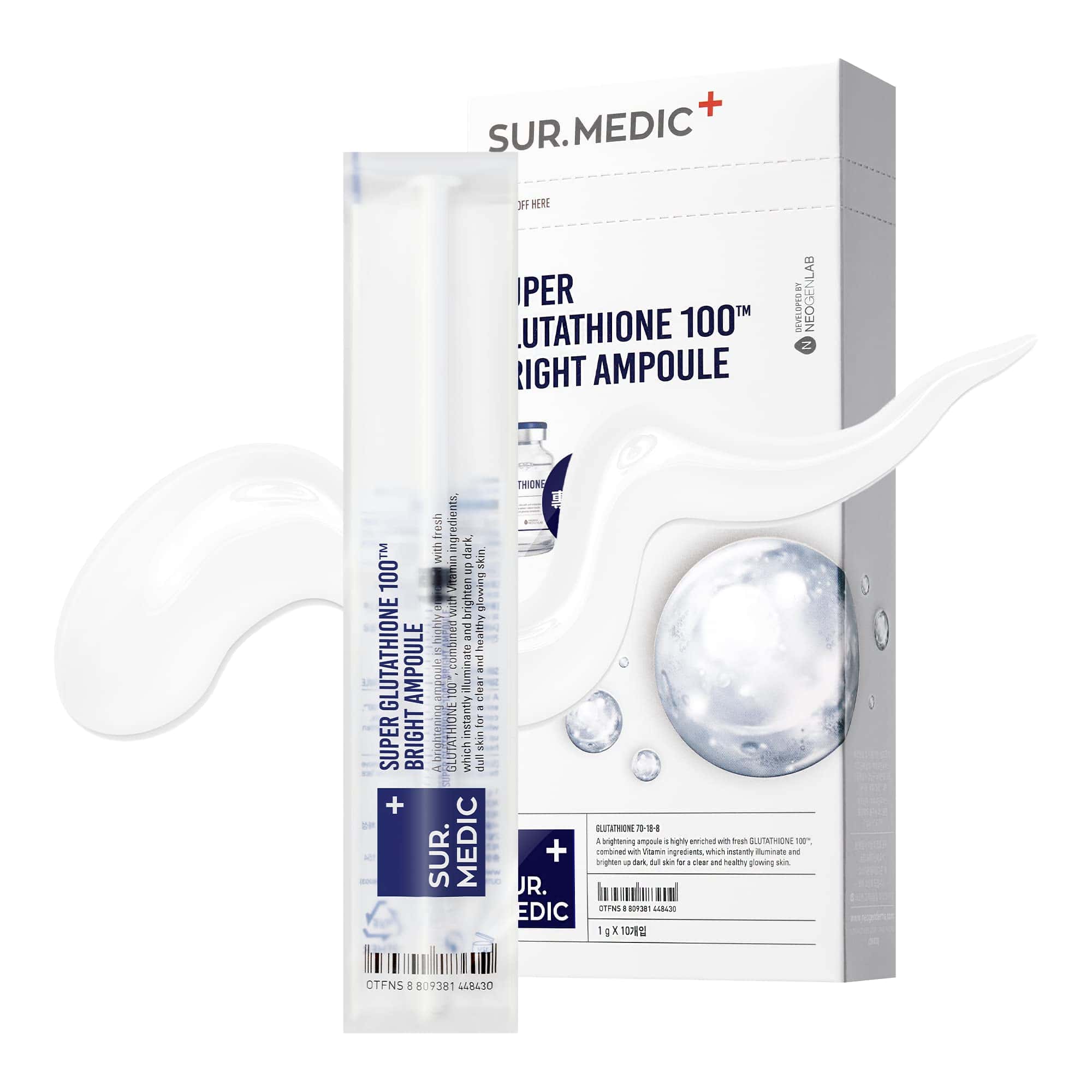 Ampolla BRILLANTE con Super Glutatión 100% SURMEDIC 0.35 oz