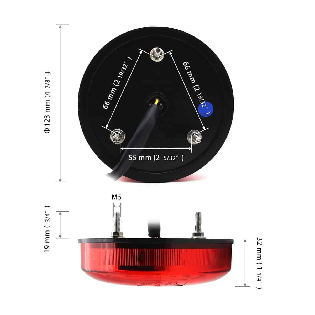 MFC PRO E-Mark 4.7" Brake&Tail Light Assemblies Luz de - Imagen 4