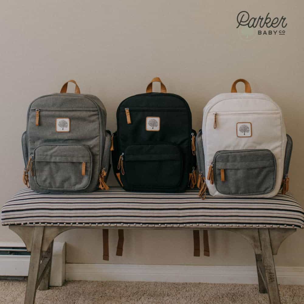 Mochila para pañales Parker Baby - Bolso para pañales con - Imagen 7