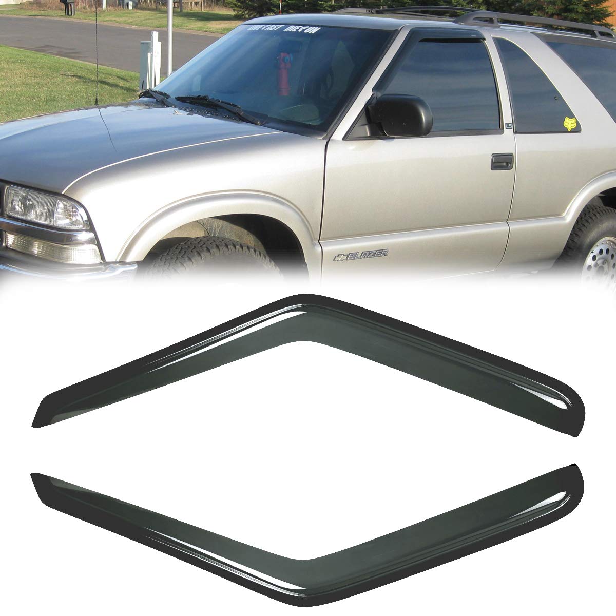 2pcs Viseras de Ventana de Paleta para Ventana Lateral de