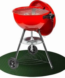 Tapete redondo Resilia debajo de la parrilla - Resistente,