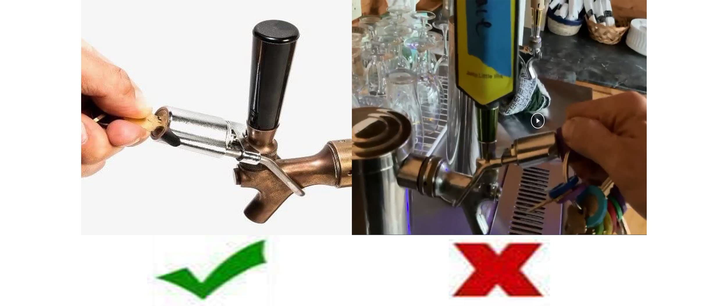 Cerradura de Grifo Envuelto Estándar YOUHO con Llave para - Imagen 6