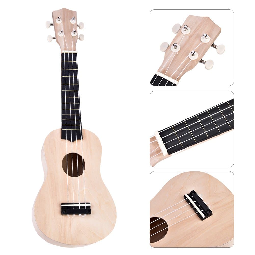 Kit de Ukulele Hawaiano de 21 pulgadas, Ukulele de 4 - Imagen 9
