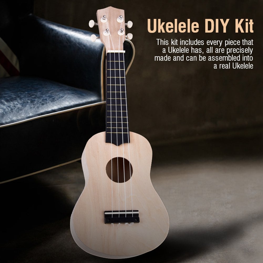 Kit de Ukulele Hawaiano de 21 pulgadas, Ukulele de 4 - Imagen 5