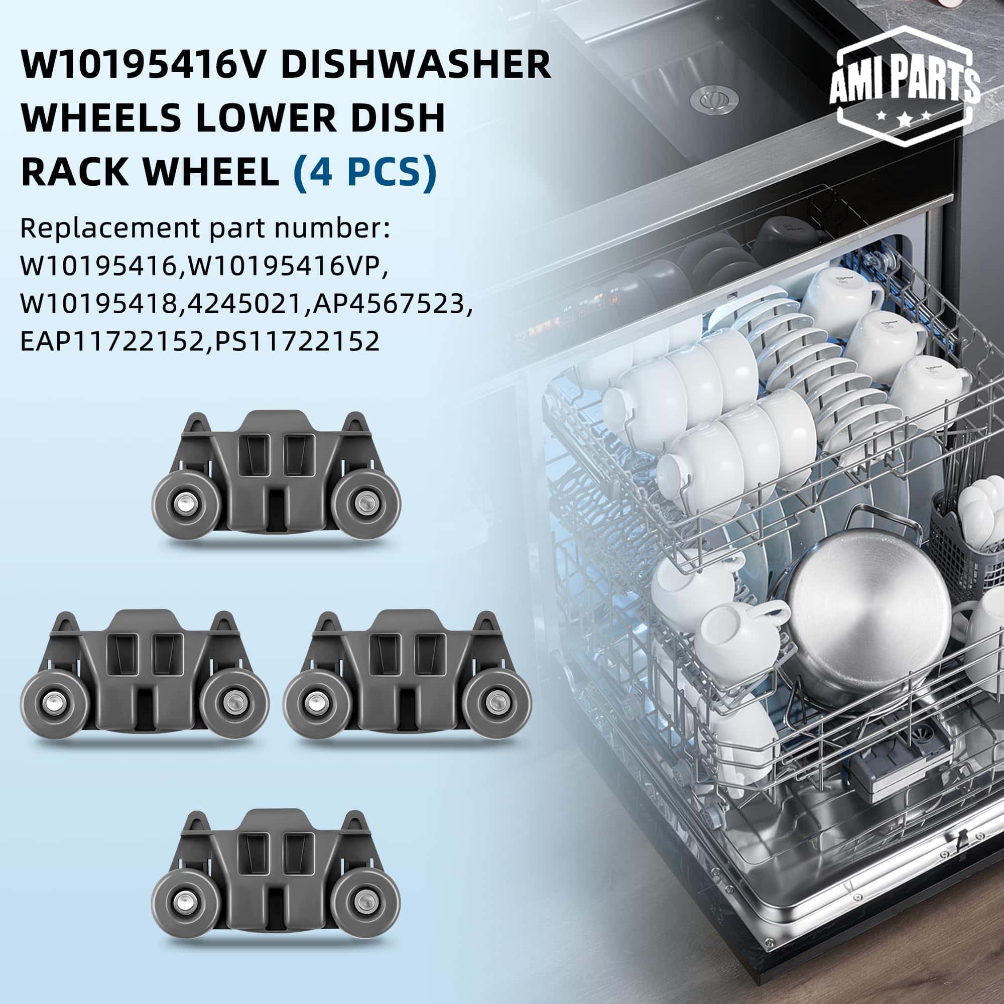 Ruedas Inferiores del Estante Metálico para Lavavajillas - Imagen 6