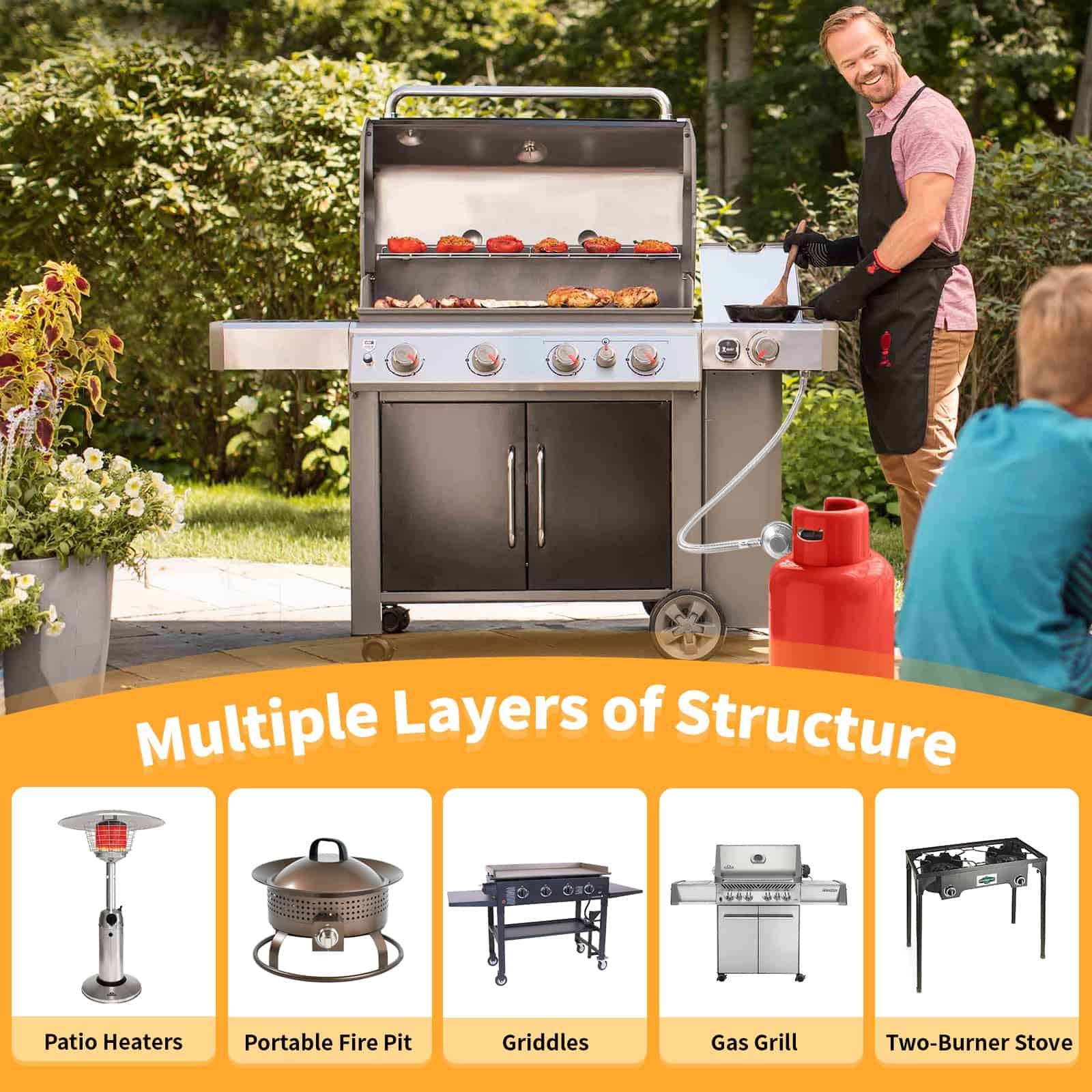 GasSaf Regulador y Manguera de Propano de 6 Pies Universal - Imagen 7