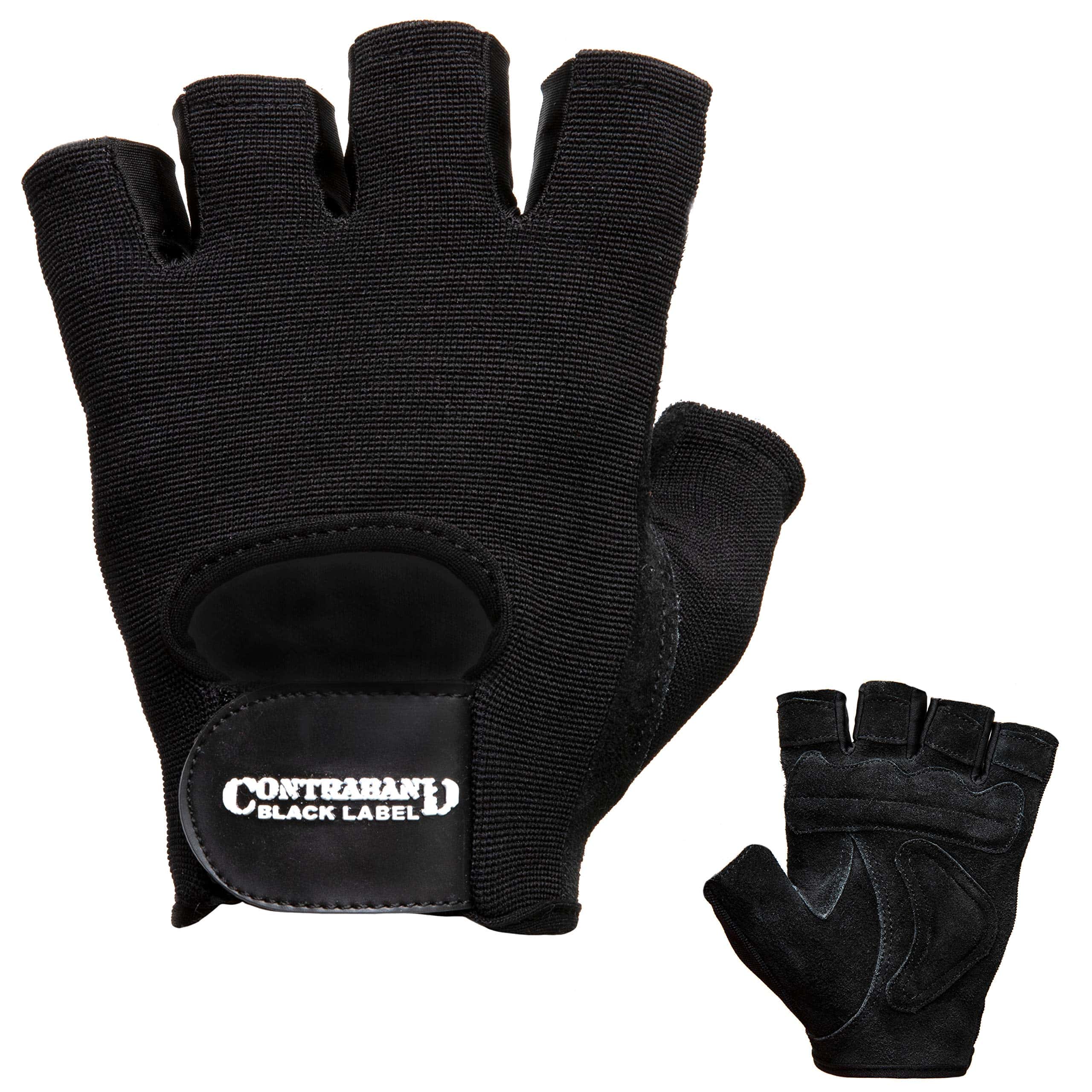 Guantes de Levantamiento de Pesas de Cuero Acolchados con