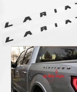 2pack Emblemas Laterales Lariat OEM Negro Carta Lariat