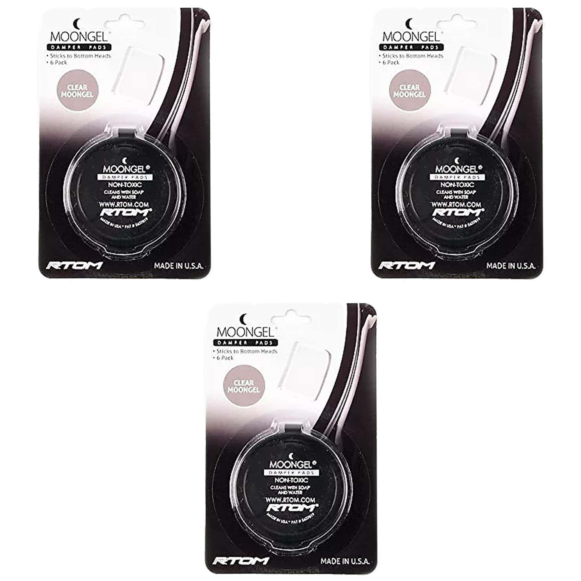 Paquete de 3 Amortiguadores Moongel Clear de RTOM