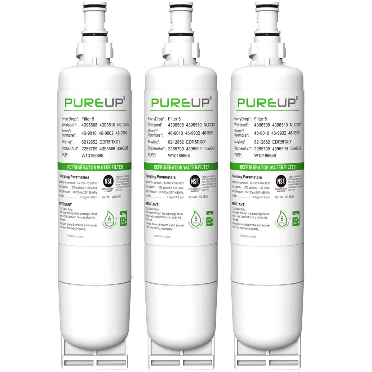 Filtro de agua para refrigerador 4396508 EDR5RXD1,