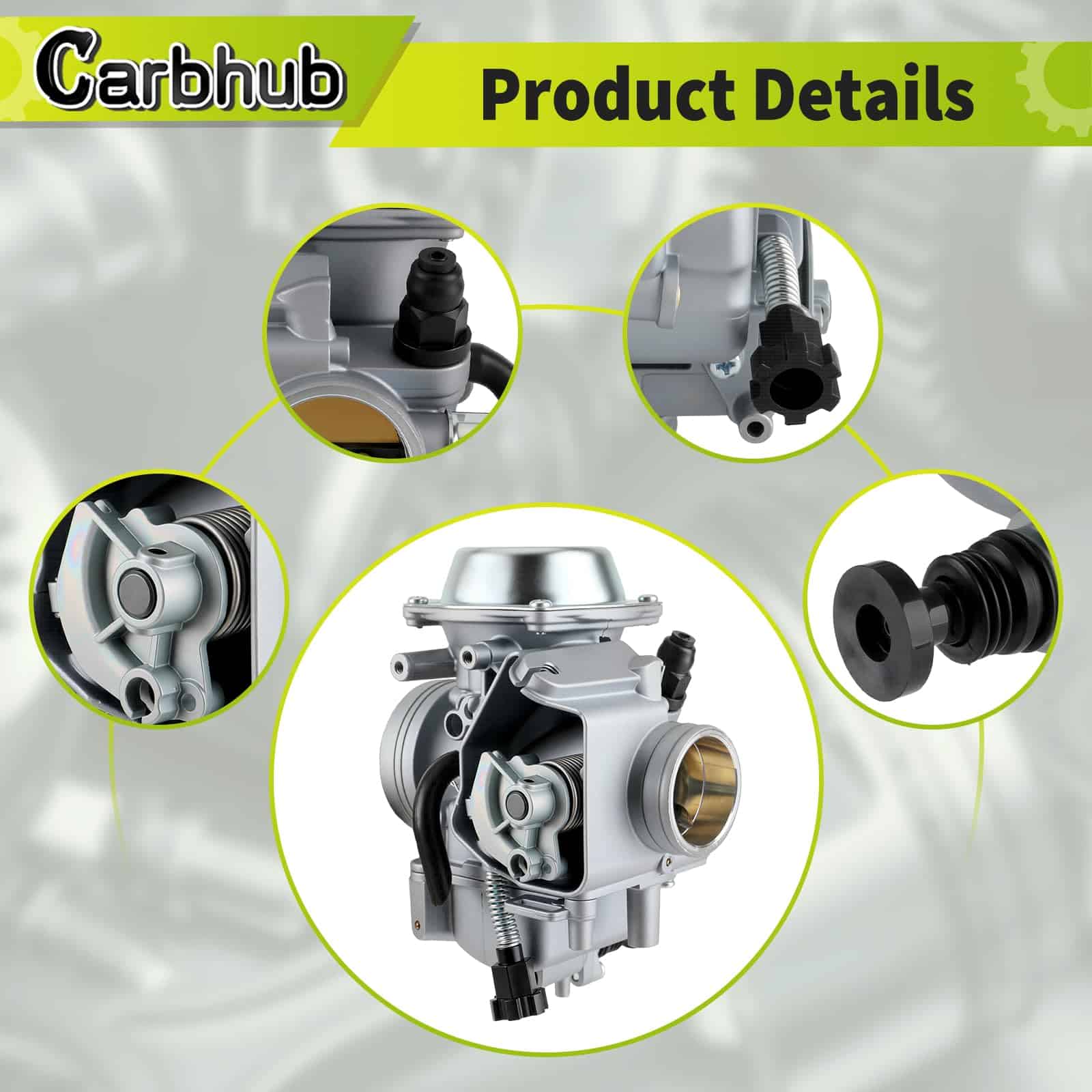 Carburador Carbhub para Honda Fourtrax 300 350 Foreman 400 - Imagen 6