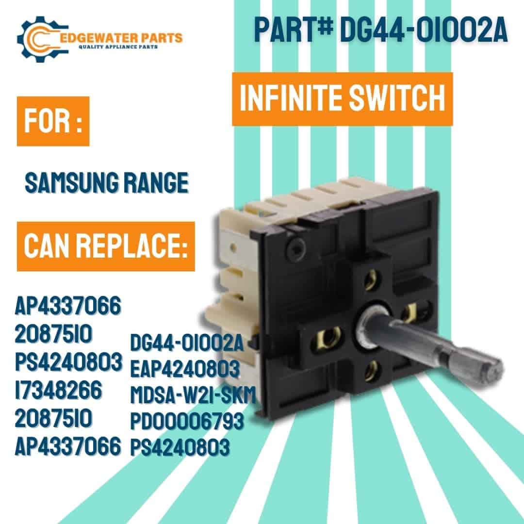 Interruptor Infinito Edgewater Parts DG44-01002A Compatible - Imagen 3