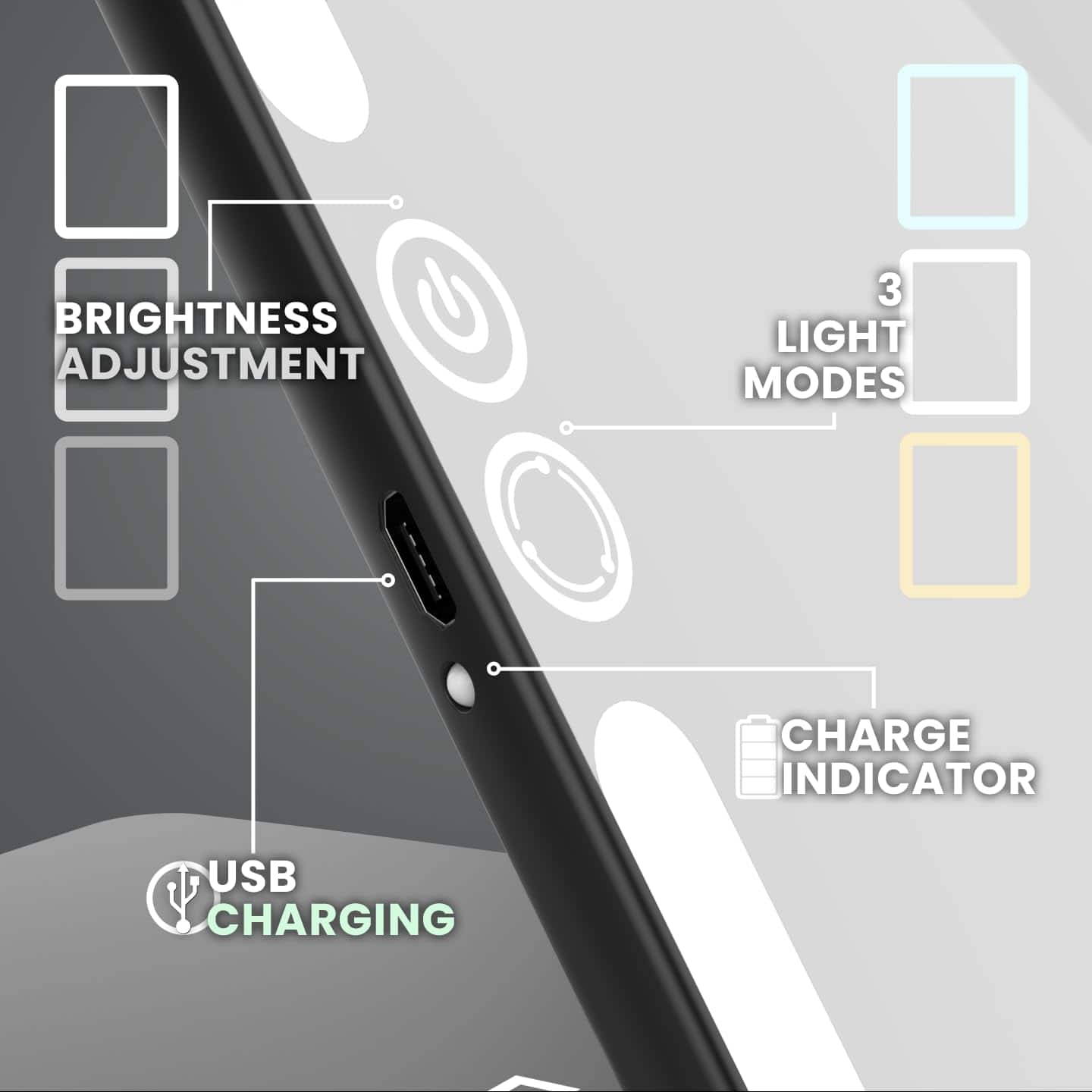 Espejo de Maquillaje Vanity LED Lighted Eclipse de LUNA - Imagen 5