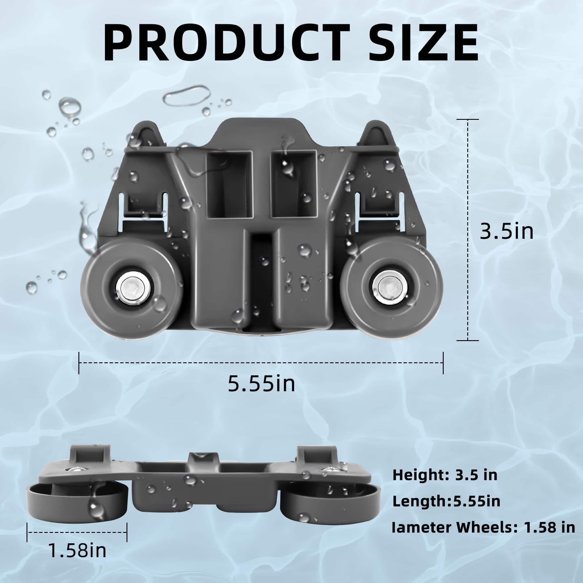 AMI PARTS W10195417V WPW10195417V 4 Packs Ruedas - Imagen 3