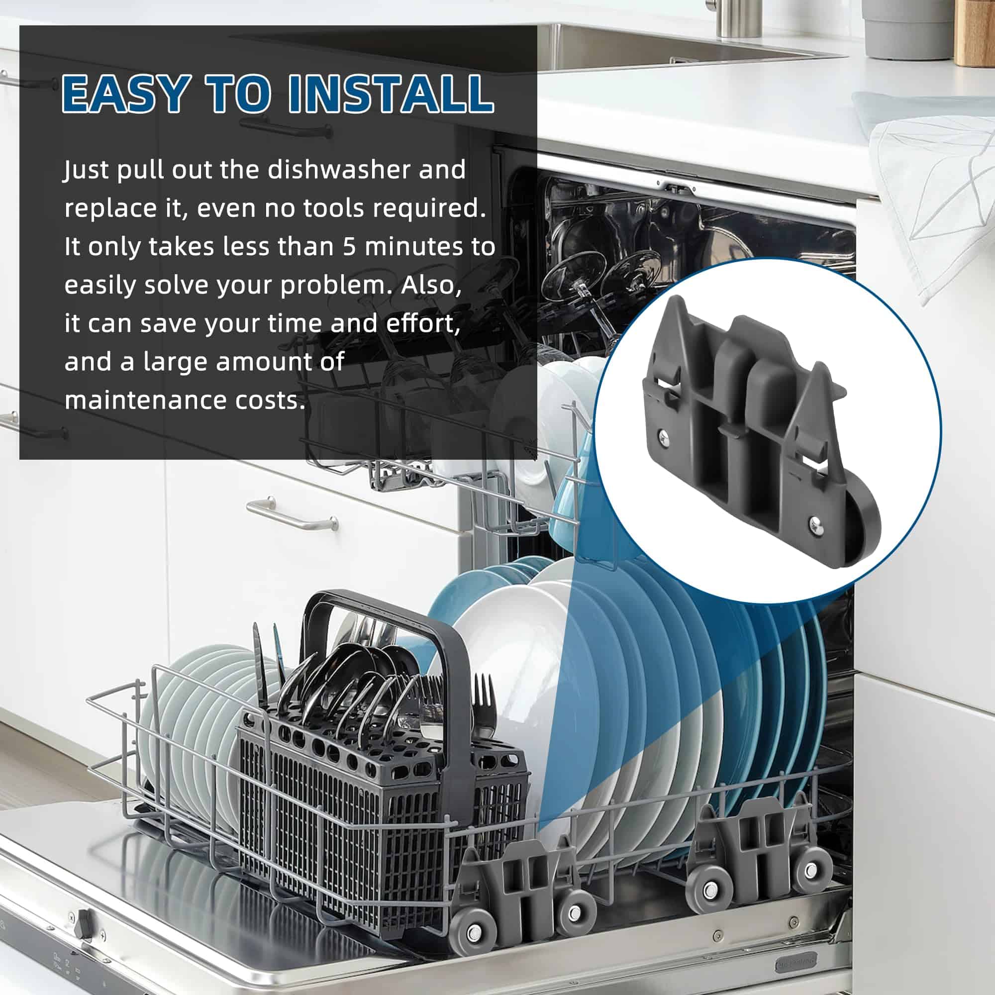 AMI PARTS W10195417V WPW10195417V 4 Packs Ruedas - Imagen 7