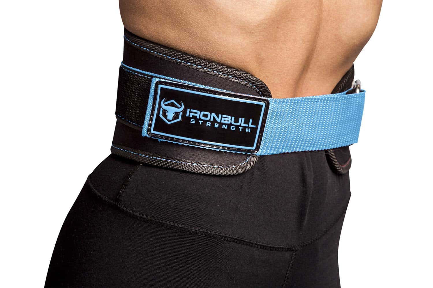 Cinturón de Levantamiento de Pesas para -Negro/Azul - Imagen 6